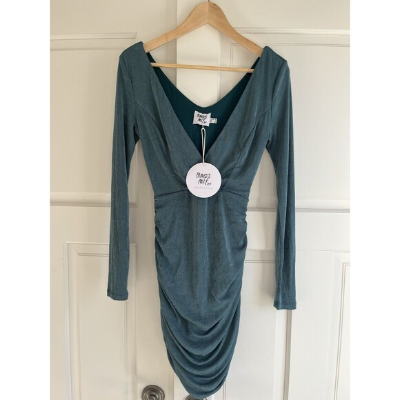 Princess Polly Nico Mini Dress Size 4 Blue - Picture 7 of 11